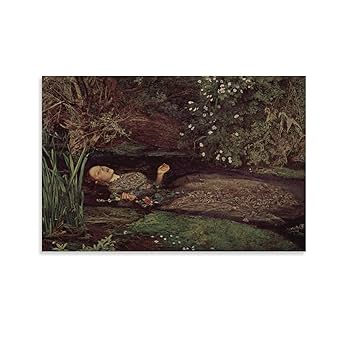 ミレー　『オフィーリア』額装品アート Amazon.co.jp: BiblioArt Series J.E.ミレイ「Ophelia」 A5版額